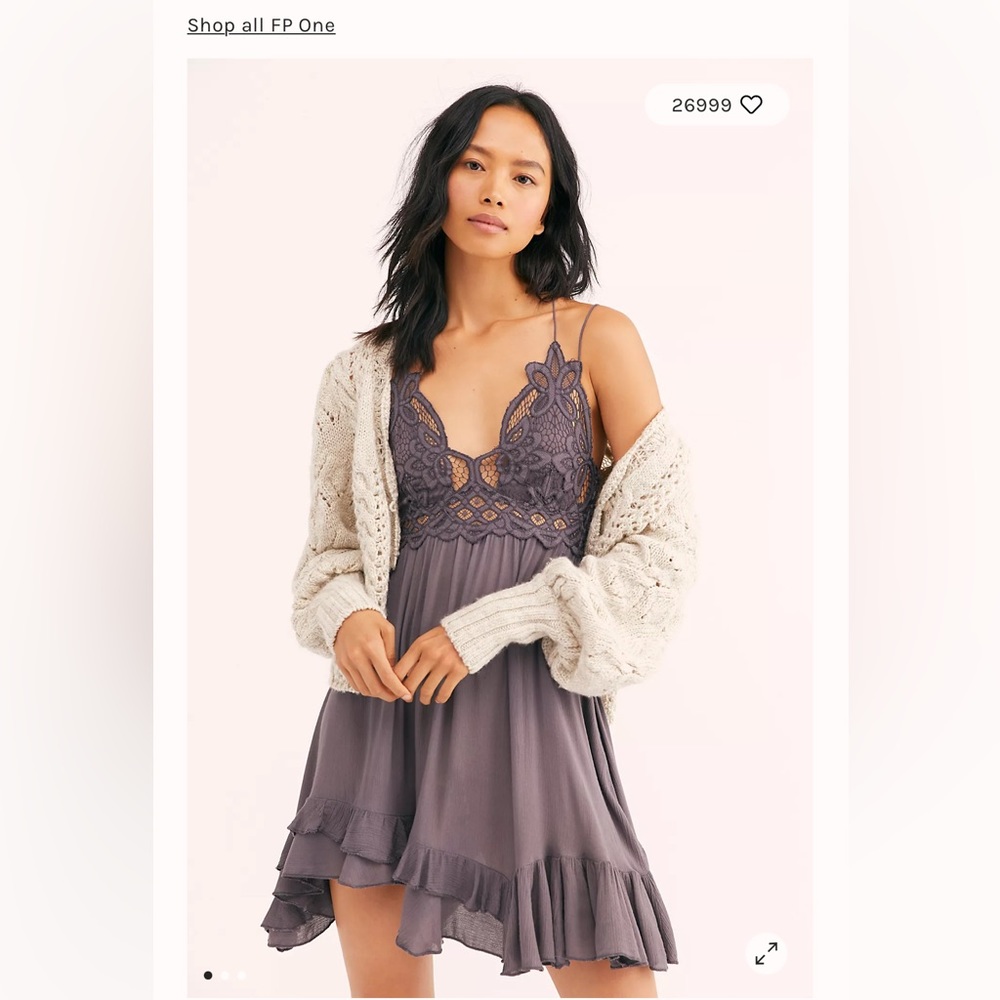 Free People Purple Lace Dress - Worn twice
